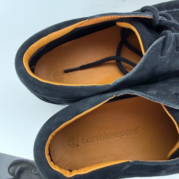 Timberland Jackson's Landing Oxford Men's 9 Black Lace-Up Low Top Moc Toe - Picture 9 of 10